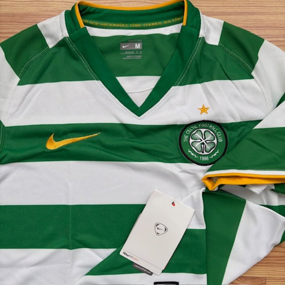 Celtic FC Boy's 08/10 Home Model NIKE football shirt jersey(M) - Picture 3 of 5